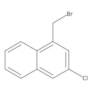 1-(Bromomethyl)-3-chloronaphthalene Structure