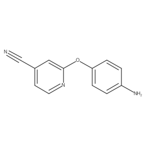 2-(4-aminophenoxy)-4-Pyridinecarbonitrile结构式