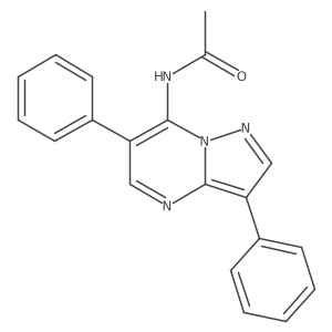 N-(3,6-Diphenylpyrazolo[1,5-a]pyrimidin-7-yl)acetamide Structure