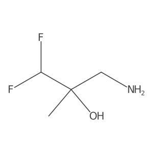 3-Amino-1,1-difluoro-2-methylpropan-2-ol结构式