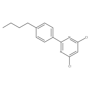2-(4-Butylphenyl)-4,6-dichloropyrimidine结构式