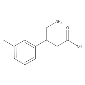4-Amino-3-(3-methylphenyl)butanoic acid Structure