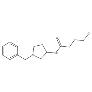 4-Chloro-N-[(3R)-1-(phenylmethyl)-3-pyrrolidinyl]butanamide结构式
