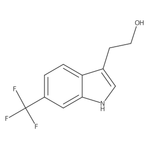 2-[6-(trifluoromethyl)-1H-indol-3-yl]ethanol结构式