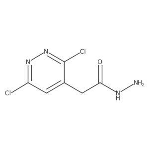 3,6-Dichloro-4-pyridazineacetic acid hydrazide结构式