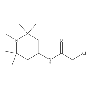 2-chloro-N-(1,2,2,6,6-pentamethylpiperidin-4-yl)acetamide结构式