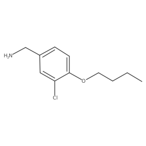 (4-Butoxy-3-chlorophenyl)methanamine结构式