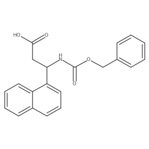 3-{[(Benzyloxy)carbonyl]amino}-3-(naphthalen-1-yl)propanoic acid结构式
