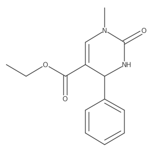 Ethyl 1,2,3,4-tetrahydro-1-methyl-2-oxo-4-phenyl-5-pyrimidinecarboxylate Structure