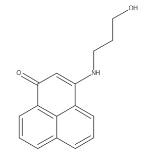 3-[(3-Hydroxypropyl)amino]-1H-phenalen-1-one Structure