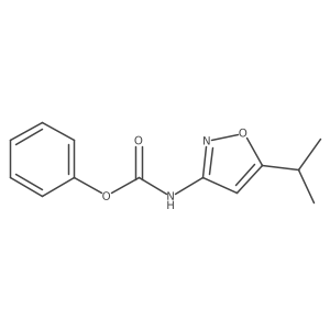 Phenyl 5-isopropylisoxazol-3-ylcarbamate结构式