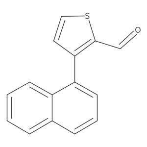 3-(1-Naphthyl)thiophene-2-carbaldehyde Structure