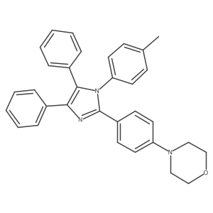 4-(4-(4,5-Diphenyl-1-(p-tolyl)-1H-imidazol-2-yl)phenyl)morpholine Structure