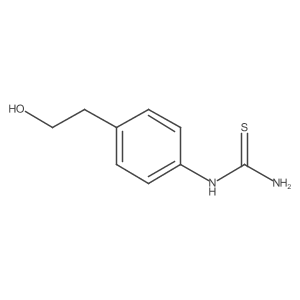 [4-(2-Hydroxyethyl)phenyl]thiourea Structure