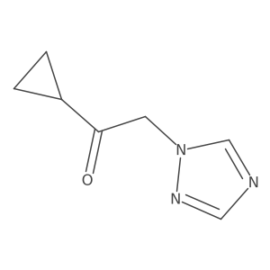 1-cyclopropyl-2-(1H-1,2,4-triazol-1-yl)ethan-1-one结构式