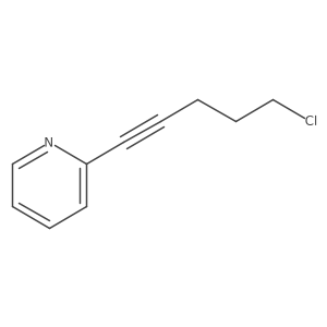 2-(5-Chloropent-1-ynyl)pyridine结构式