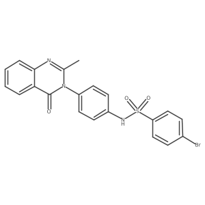 4-bromo-N-(4-(2-methyl-4-oxoquinazolin-3(4H)-yl)phenyl)benzenesulfonamide结构式