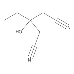 3-Ethyl-3-hydroxypentanedinitrile Structure