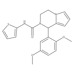 1-(2,5-dimethoxyphenyl)-N-(thiophen-2-yl)-3,4-dihydropyrrolo[1,2-a]pyrazine-2(1H)-carboxamide结构式
