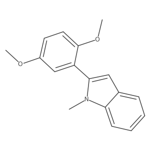 2-(2,5-dimethoxyphenyl)-1-methyl-1H-indole结构式