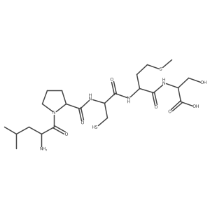 L-Leucyl-L-prolyl-L-cysteinyl-L-methionyl-L-serine Structure