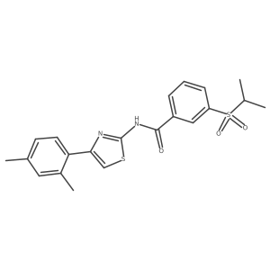 N-(4-(2,4-dimethylphenyl)thiazol-2-yl)-3-(isopropylsulfonyl)benzamide结构式