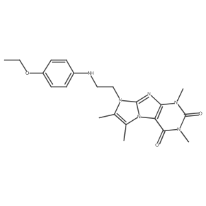 8-(2-((4-ethoxyphenyl)amino)ethyl)-1,3,6,7-tetramethyl-1H-imidazo[2,1-f]purine-2,4(3H,8H)-dione Structure