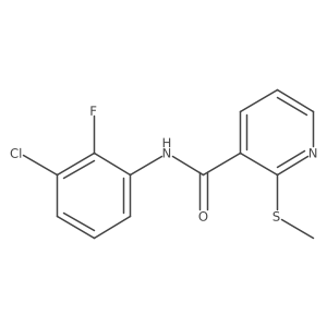 N-(3-chloro-2-fluorophenyl)-2-(methylsulfanyl)pyridine-3-carboxamide结构式