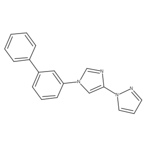1-(1-Biphenyl-3-yl-1H-imidazol-4-yl)-1H-pyrazole Structure