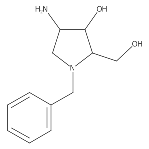 (2S,3R,4S)-4-Amino-3-hydroxy-1-(phenylmethyl)-2-pyrrolidinemethanol结构式