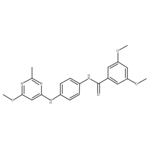 3,5-dimethoxy-N-(4-((6-methoxy-2-methylpyrimidin-4-yl)amino)phenyl)benzamide Structure