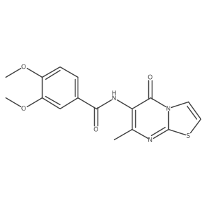 3,4-dimethoxy-N-(7-methyl-5-oxo-5H-thiazolo[3,2-a]pyrimidin-6-yl)benzamide Structure