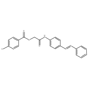 {[4-(2-Phenyldiazen-1-yl)phenyl]carbamoyl}methyl 6-chloropyridine-3-carboxylate结构式