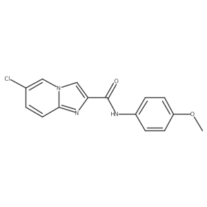 6-chloro-N-(4-methoxyphenyl)imidazo[1,2-a]pyridine-2-carboxamide结构式