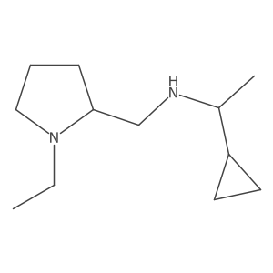 (1-Cyclopropylethyl)[(1-ethylpyrrolidin-2-YL)methyl]amine Structure
