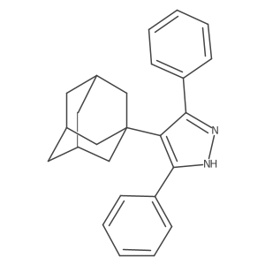 3,5-Diphenyl-4-tricyclo[3.3.1.13,7]dec-1-yl-1H-pyrazole结构式