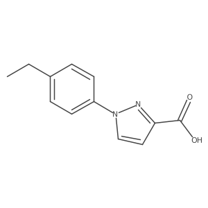 1-(4-Ethylphenyl)-1h-pyrazole-3-carboxylic acid结构式