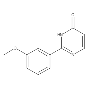 2-(3-Methoxyphenyl)pyrimidin-4(3H)-one结构式