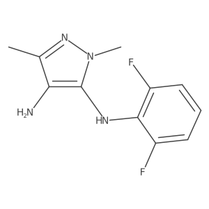 N5-(2,6-difluorophenyl)-1,3-dimethyl-1H-pyrazole-4,5-diamine Structure