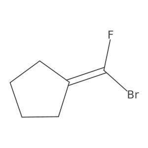 [Bromo(fluoro)methylidene]cyclopentane结构式