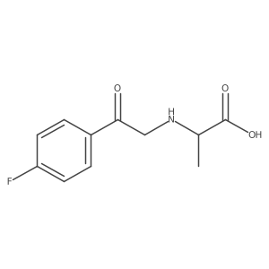 N-[2-(4-Fluorophenyl)-2-oxoethyl]-L-alanine结构式