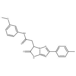 N-(3-methoxyphenyl)-2-[2-(4-methylphenyl)-5-oxo-5,6-dihydro-4H-imidazo[1,2-b][1,2,4]triazol-6-yl]acetamide Structure