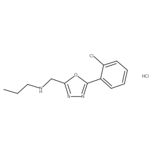 {[5-(2-Chlorophenyl)-1,3,4-oxadiazol-2-yl]methyl}(propyl)amine hydrochloride Structure