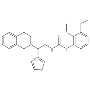 1-(2-(3,4-dihydroisoquinolin-2(1H)-yl)-2-(thiophen-3-yl)ethyl)-3-(2,3-dimethoxyphenyl)urea Structure