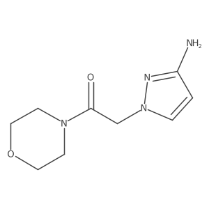 2-(3-amino-1H-pyrazol-1-yl)-1-(morpholin-4-yl)ethan-1-one Structure