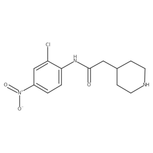N-(2-Chloro-4-nitrophenyl)-4-piperidineacetamide Structure