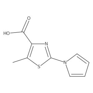 5-methyl-2-(1H-pyrrol-1-yl)-1,3-thiazole-4-carboxylic acid Structure