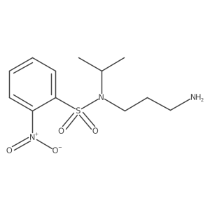 N-(3-aminopropyl)-N-isopropyl-2-nitrobenzenesulfonamide结构式