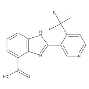 2-(4-(trifluoromethyl)pyridin-3-yl)-1H-benzo[d]imidazole-4-carboxylic acid Structure