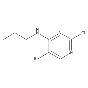 5-bromo-2-chloro-N-propylpyrimidin-4-amine Structure